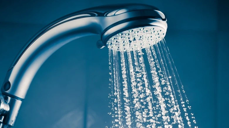 Shower head with water flow