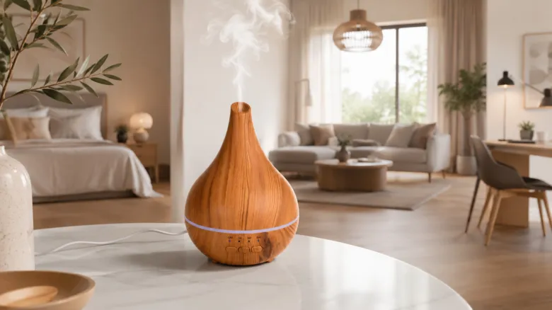 Wooden essential oil diffuser