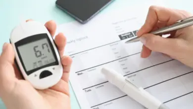 Měření cukru v krvi s glukometrem pro diabetes.
