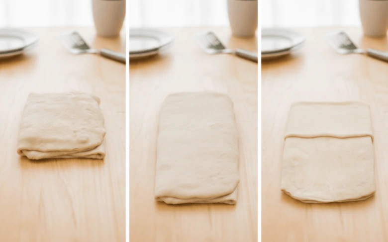 Dough folding steps