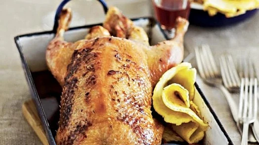 Roasted duck with accompaniments