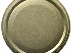 Canning lid top view